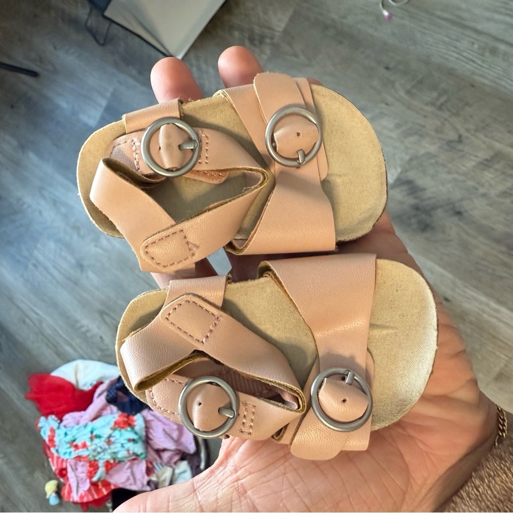 Baby Pink Sandals 0-3 Months